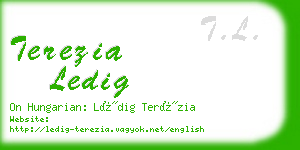 terezia ledig business card